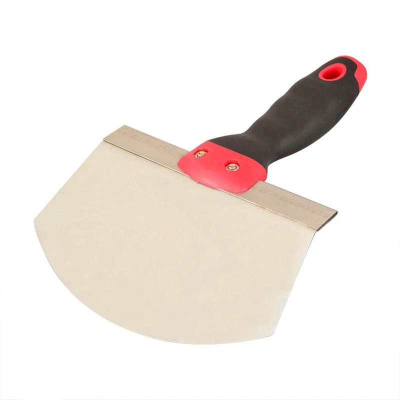 Stainless Steel Curved Ash Shovel Feeder Gypsum Shovel Stainless Steel Scraper Cleaning Tool