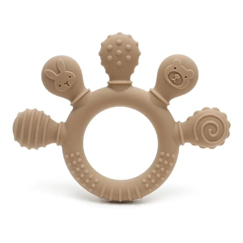 erduo Silicone Baby teether anxiety teething toys 0 12 months chew beads sensory gum relief soother - Image 13