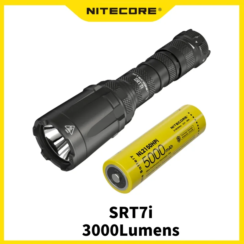 nitecore srt7i high performance lanterna tatica smartring 3000lumens usb c luz troch recarregavel com bateria nl2150hpi 01