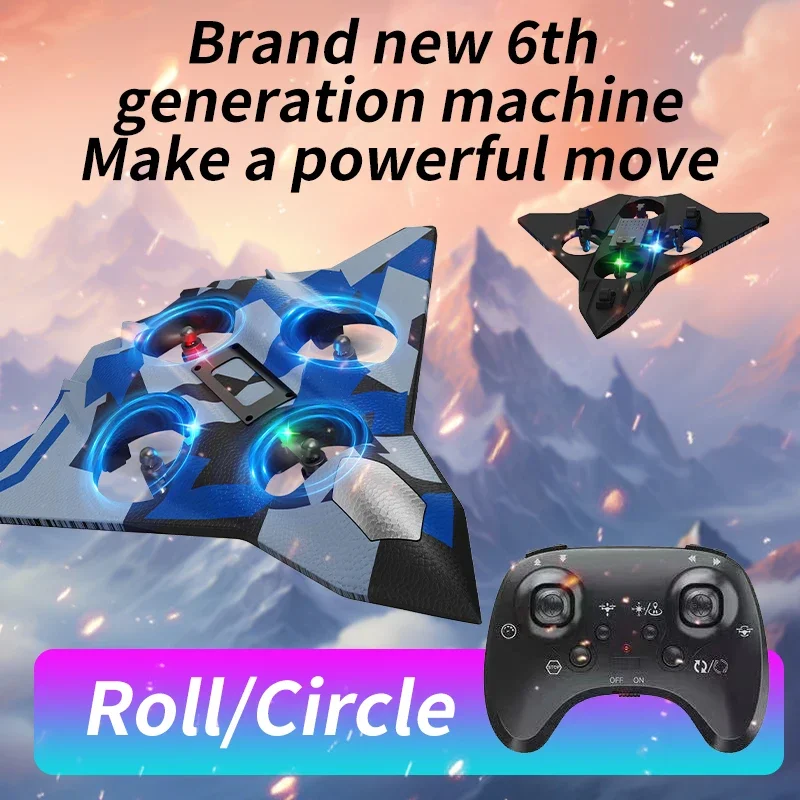 Remote Control Foam Airplane Drone Hovering Flight Fighter RC Aircraft Stunt Electric Fighter Fall Resistant Plane Toys for Boys