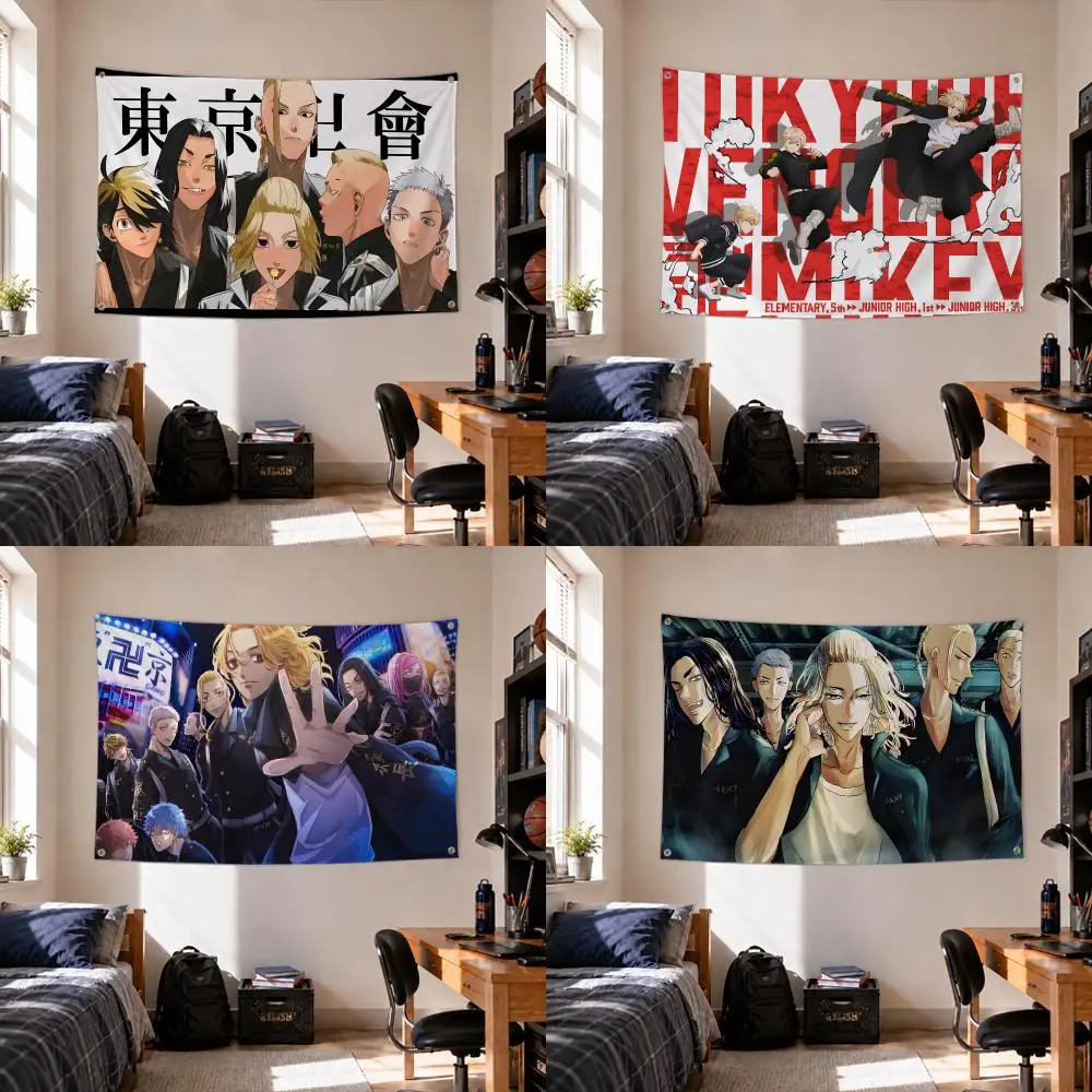 Anime Tokyo Revengers Flags Home Yard & Garden Decor Banner - Indoor Outdoor Wall Hanging Flag