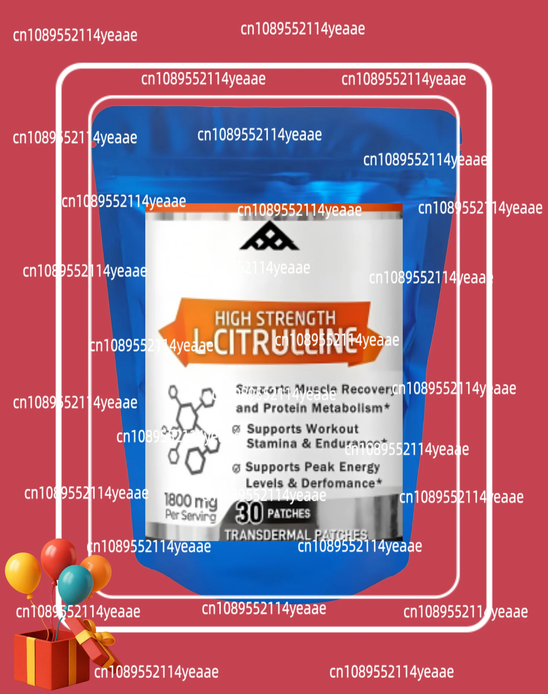 30 Patches L-citrulline Malate Transdermal Patches Supports Muscle Performance, Endurance And Strength