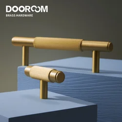 Dooroom Brass Stripe Furniture Handles Modern Brass Grey Wardrobe Dresser Cupboard Cabinet Drawer Shoe Box Wine Bar Pulls Knobs