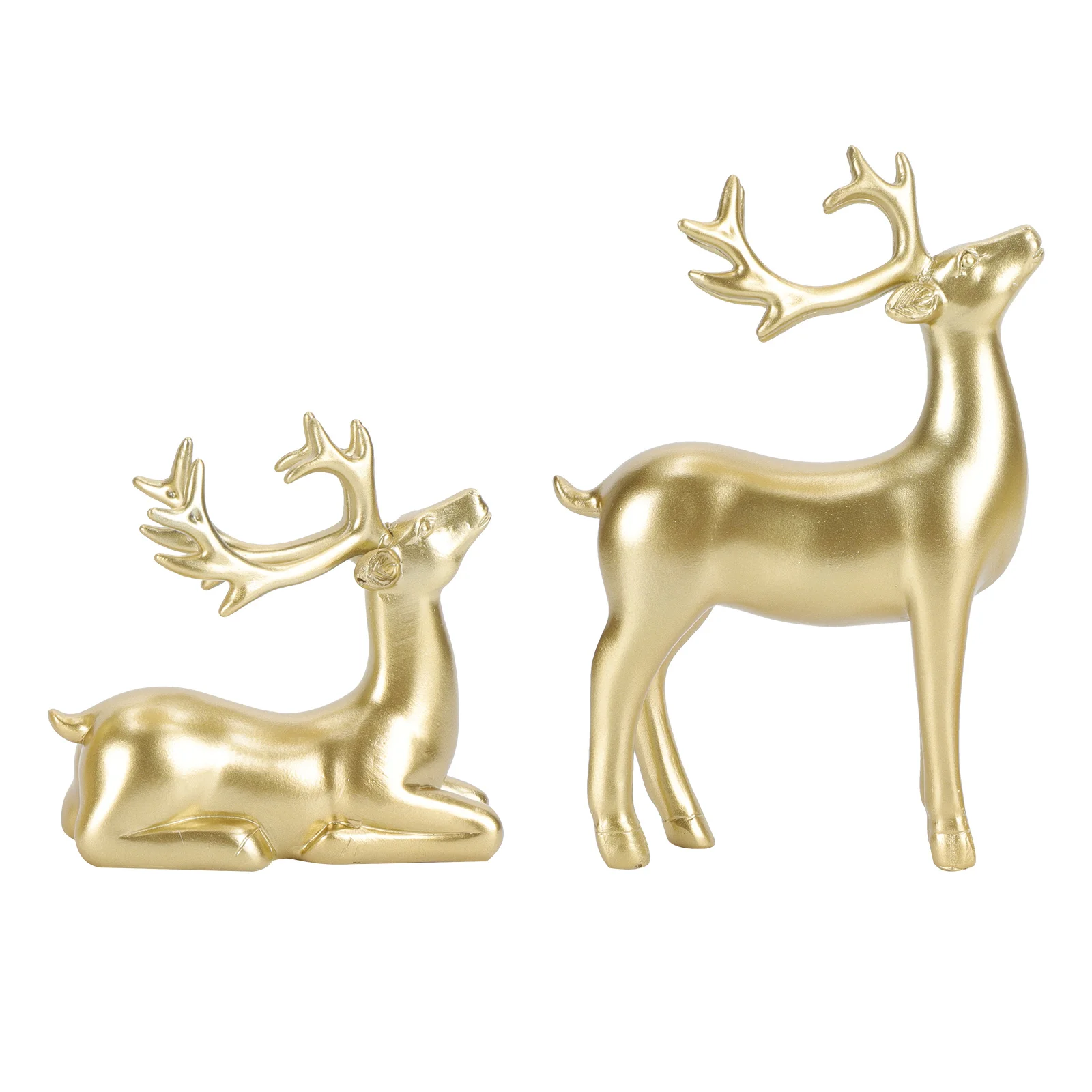 

2 Pcs Ornament Christmas Decor Xmas Home Decorate Desktop Ornaments Resin for Lovers Decorations