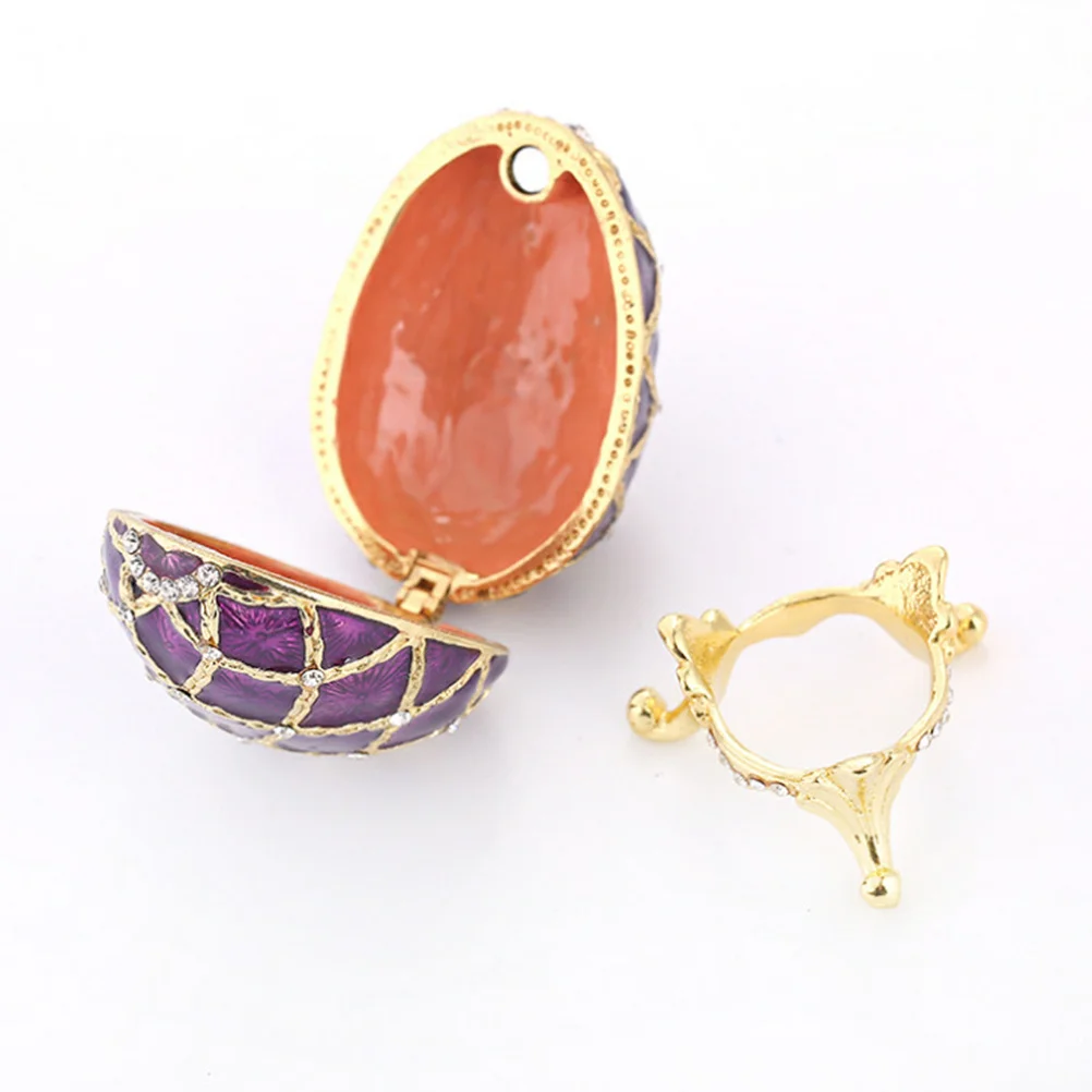 

1pc Gold Plated Easter Egg Ornament Metal Simulated Egg Diy Painting For Kids Handmade Craft Decor Easter Basket Filler Party