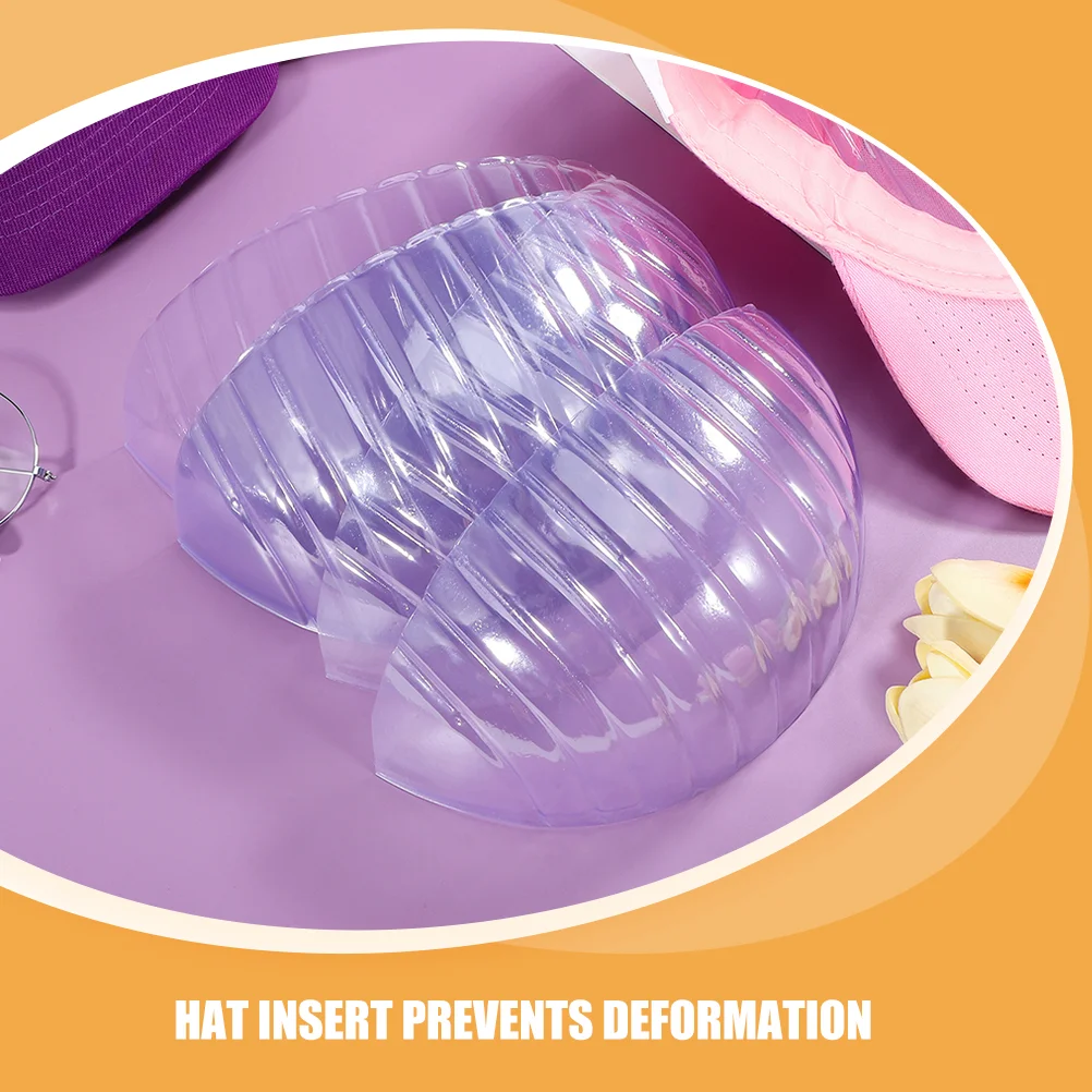 25 Pcs 야구 모자 내부 지원 클리너 하드 모자 양식 이전 플라스틱 모자 삽입 셰이퍼 어린이 모자
