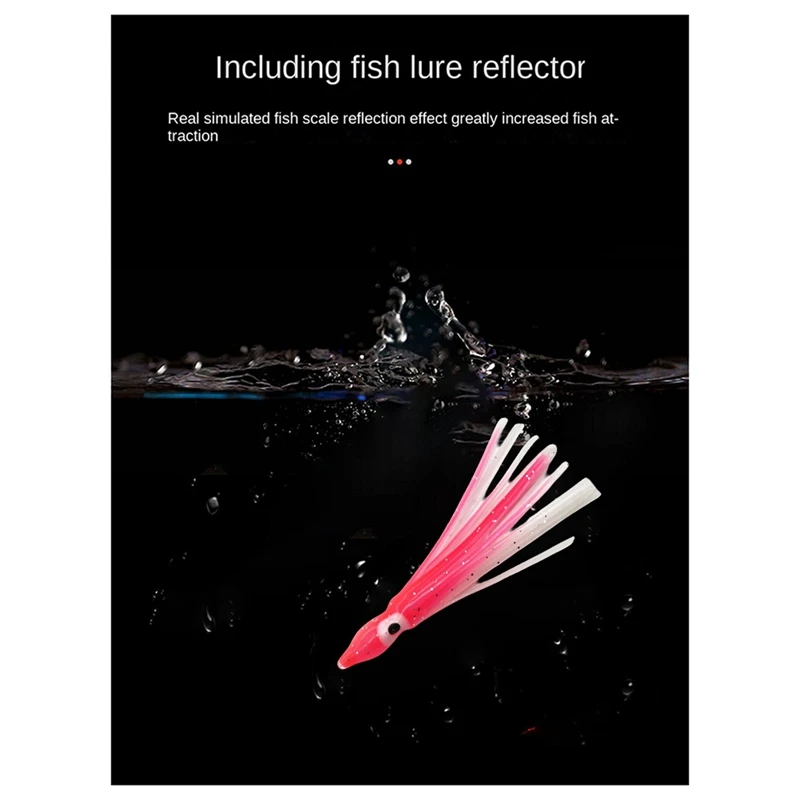 Weiche Octopus Köder 100 Mm Octopus Köder Tintenfisch Rock Angelgerät Trolling Köder PVC Leuchtenden Rock Angeln Köder