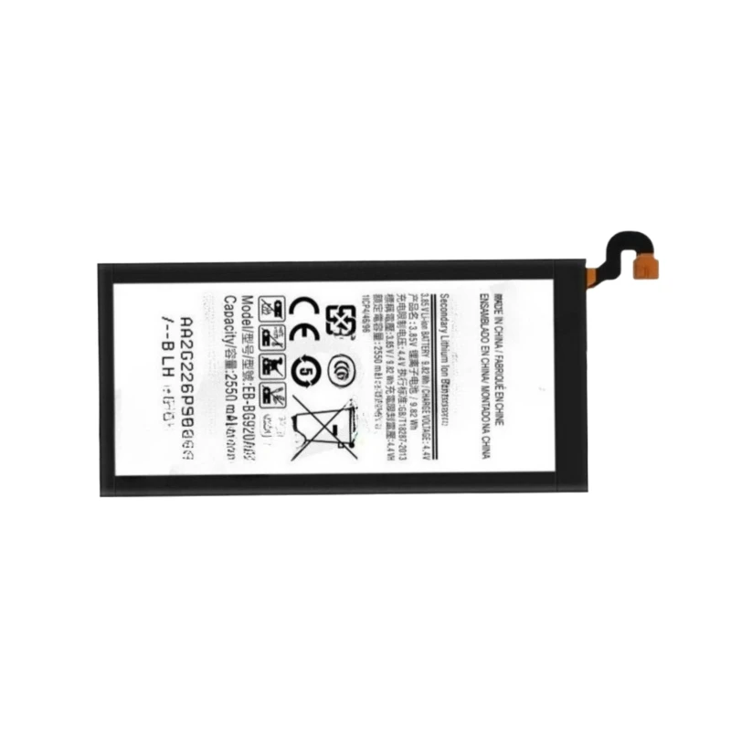 New Replacement Phone Battery EB-BG920ABE 3.85V 2550mAh For Samsung Galaxy S6 G920 SM G920F G920V G920T G920A G920 G9208 G9209