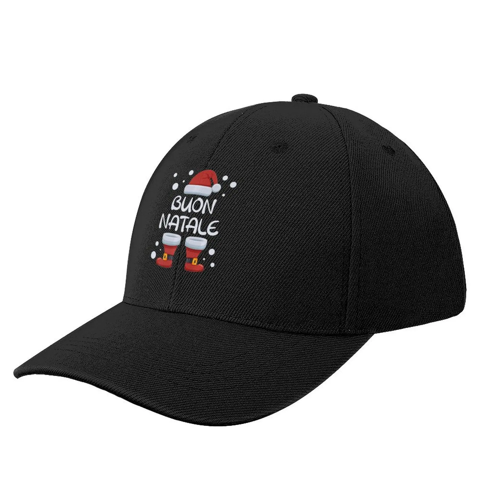Buon Natale Italian Christmas Santa Merry Xmas Italy Baseball Cap Sunscreen Military Tactical Cap Beach hard hat For Girls Men's