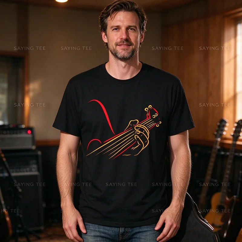 Gitarre spielen, Gitarrist, Musik, Leben, lustiges Geschenk, T-Shirt für Damen und Herren, Y2k, Musikliebhaber, Punk, lustige Streetwear-Kleidung, originelles T-Shirt mit einem witzigen Aufdruck. – Detail 5