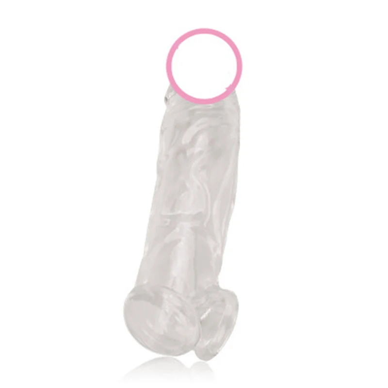 Sexy Toys Penis Ring Penise Enlargement Sleeve for Penis Condoms for Men Reusable Condom Cock Sleeve Extender Ejaculation Delay