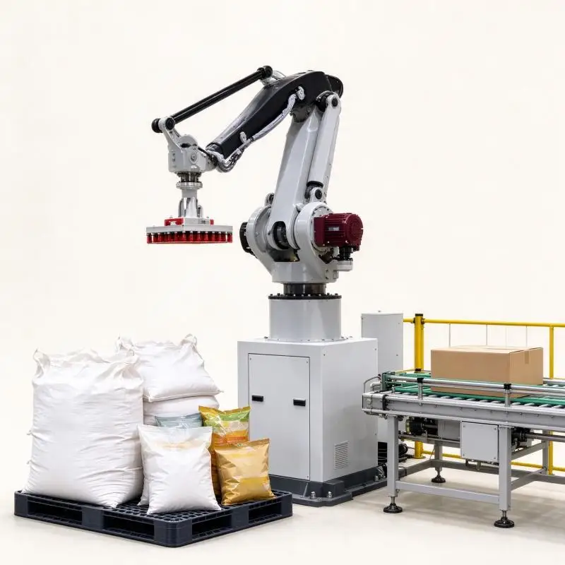Column Palletizer Compact Single Column Palletizing Robot High Repeat Precision For Beverage Bottle Case Palletizing