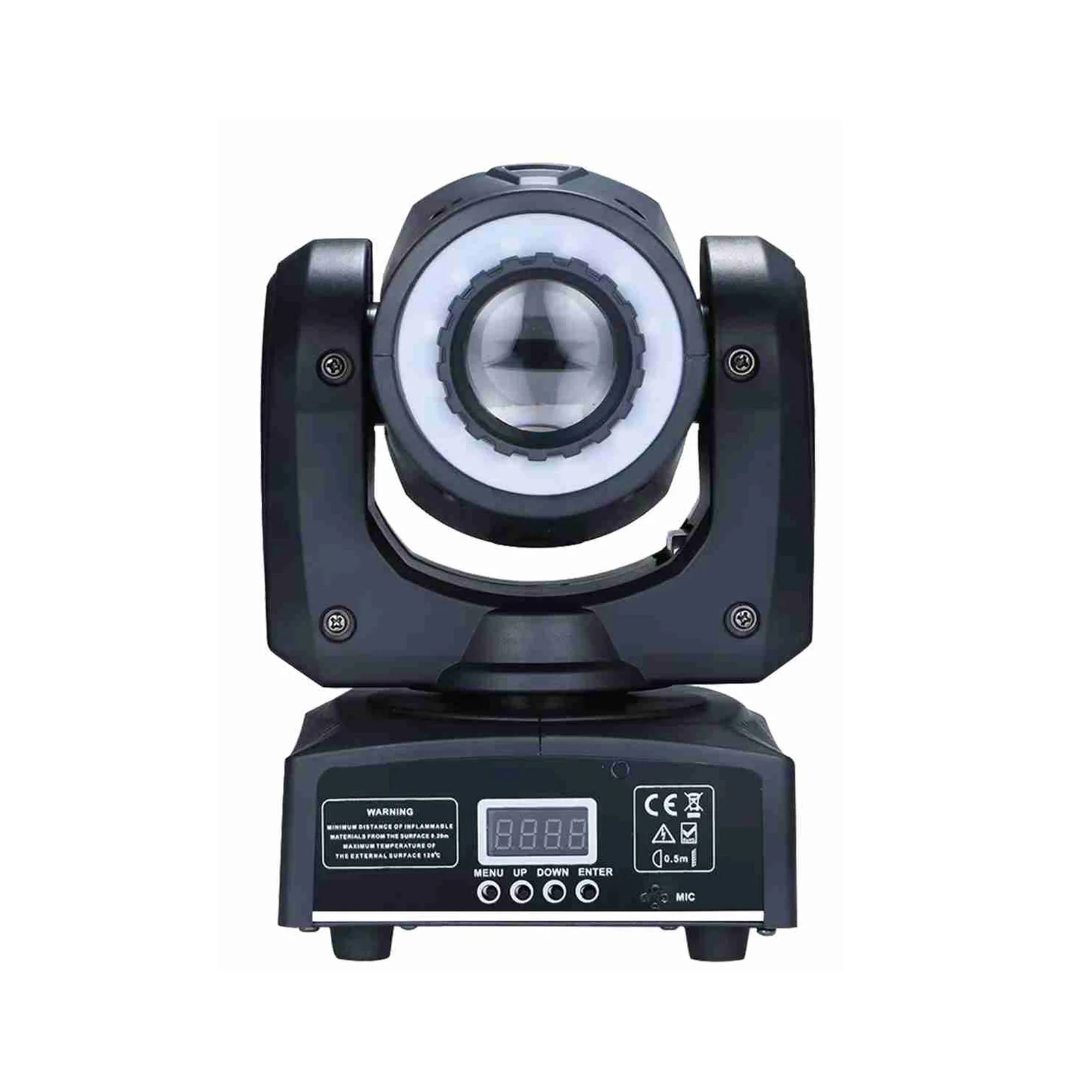 Aoresac 60W LED 무빙 헤드 라이트 8색 8패턴 DJ 조명 스포트라이트 DMX512 사운드 활성화 제어 무대 조명