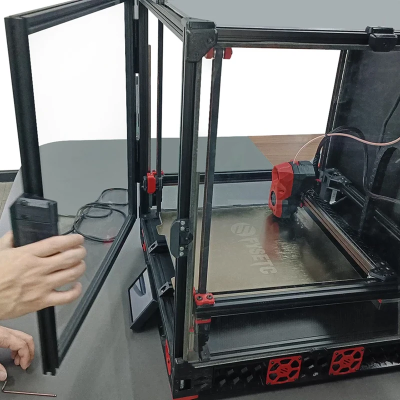 

Комплект двери холодильника Clicky-Clack для VORON 2,4 Voron Trident 350 мм, детали для 3d-печати, аксессуары без акриловой панели