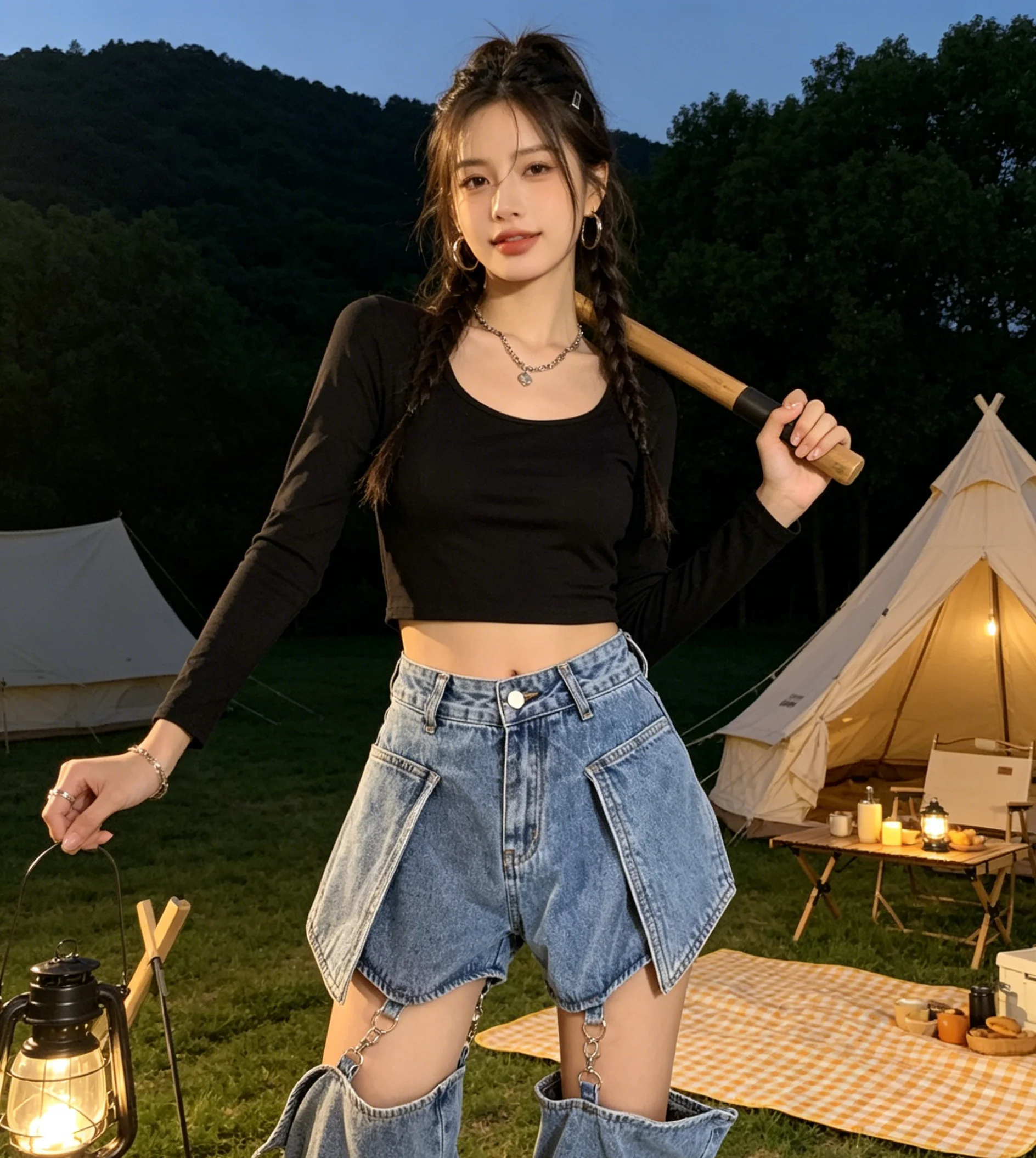 Drunk Sugar Y2K High Street Detachable Jeans Retro Spliced Loose Fit Long Pants Women Casual Party Clubwear Fashion Trousers