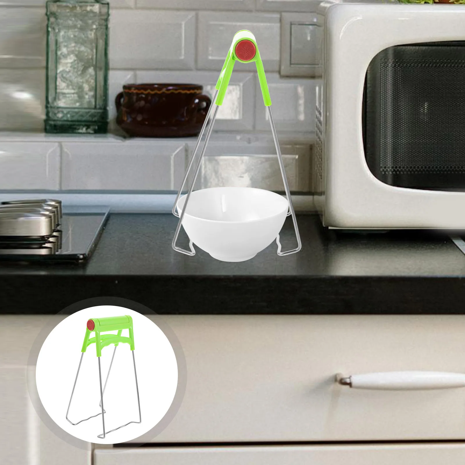 

Stainless Steel Bowl Clip Holder Multipurpose Anti-Scald Pan Gripper Hot Plate Lifter Tongs Cooking Tool Lifting Clips Tong