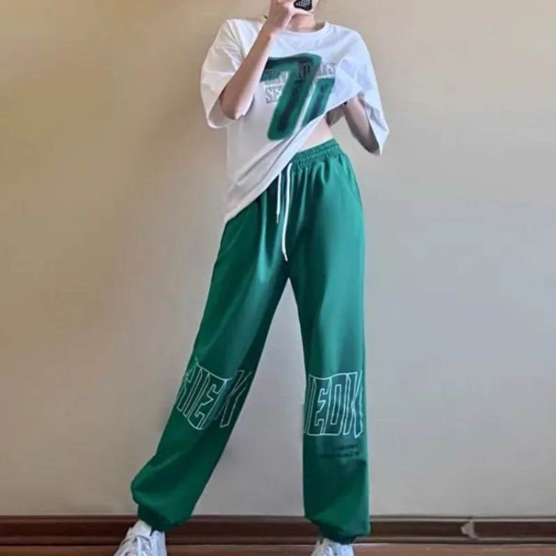 Trousers Woman New Baggy Pant Sets for Women 2 Pieces Fashion Top and Bottom Clothing Trend 2024 Chic Elegant Co Ord Comfortable