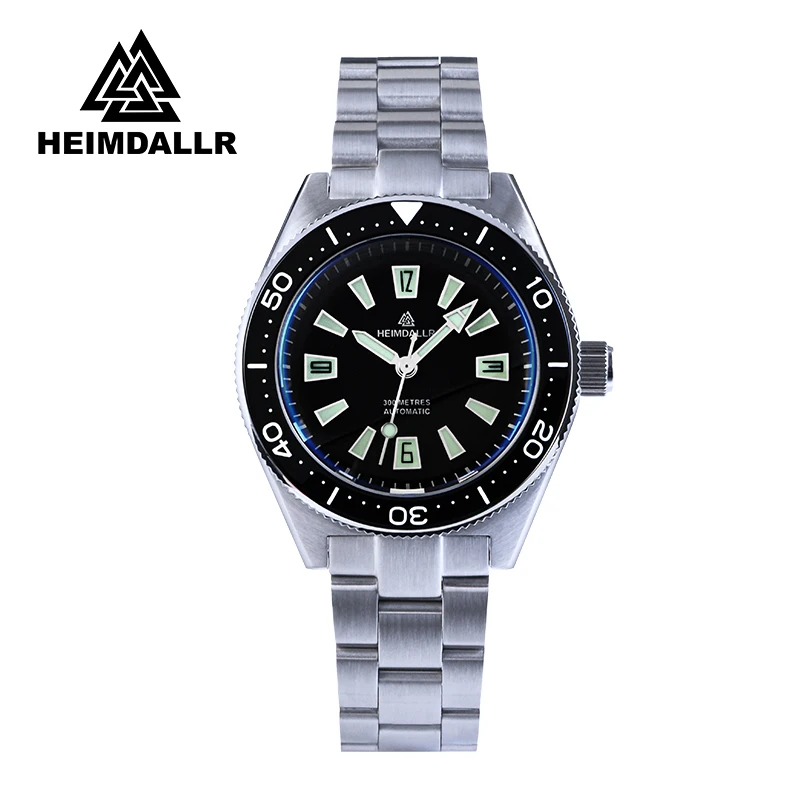 HEIMDALLR Watch Stainless Steel Sapphire Super Luminous for NH35 Automatic Movement Waterproof watch Men Watch Diving watch