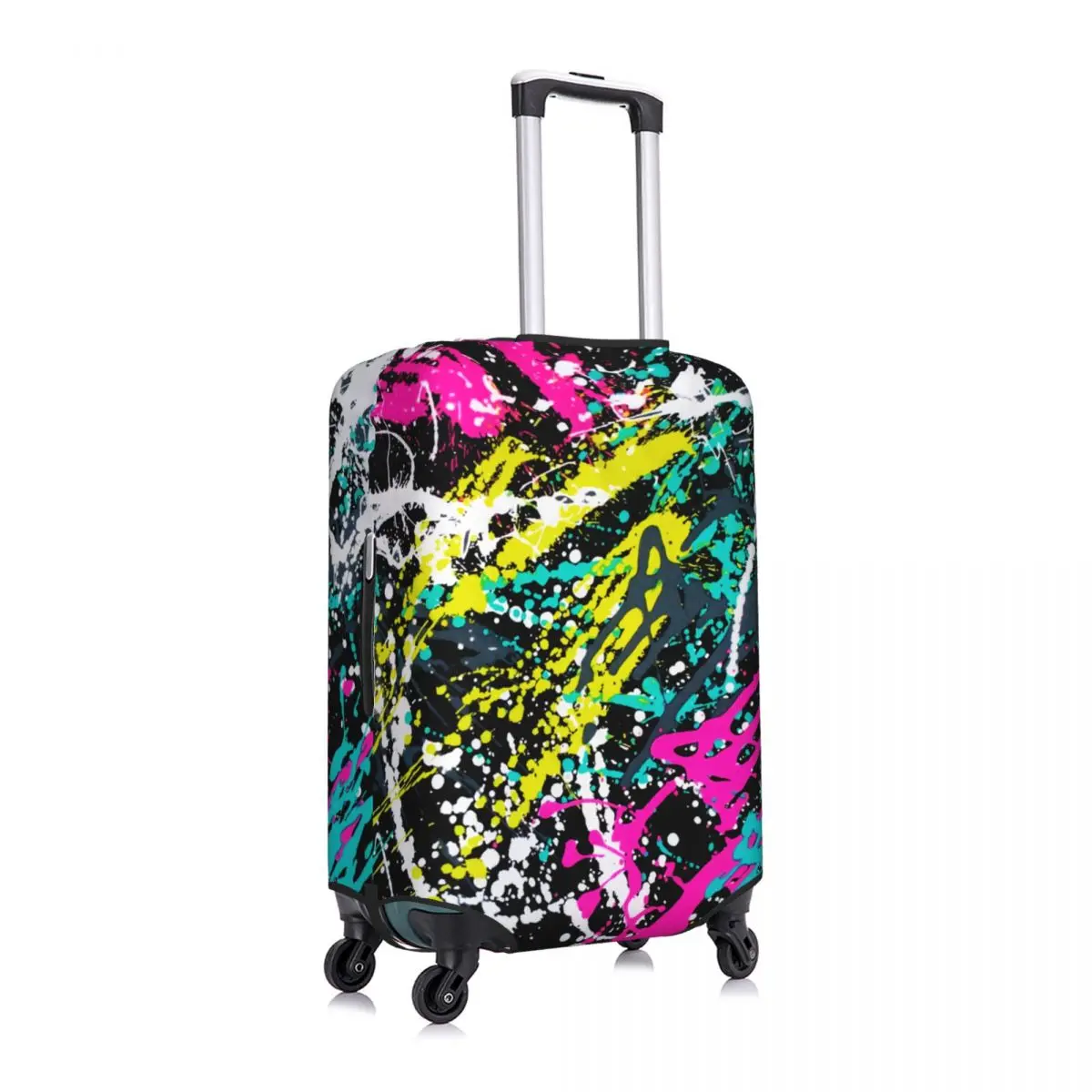 Personalizado Abstrato Graffiti Camuflagem Mala Capa, Elastic Bagagem Cobre, Pop Art, Protector de 18-32"