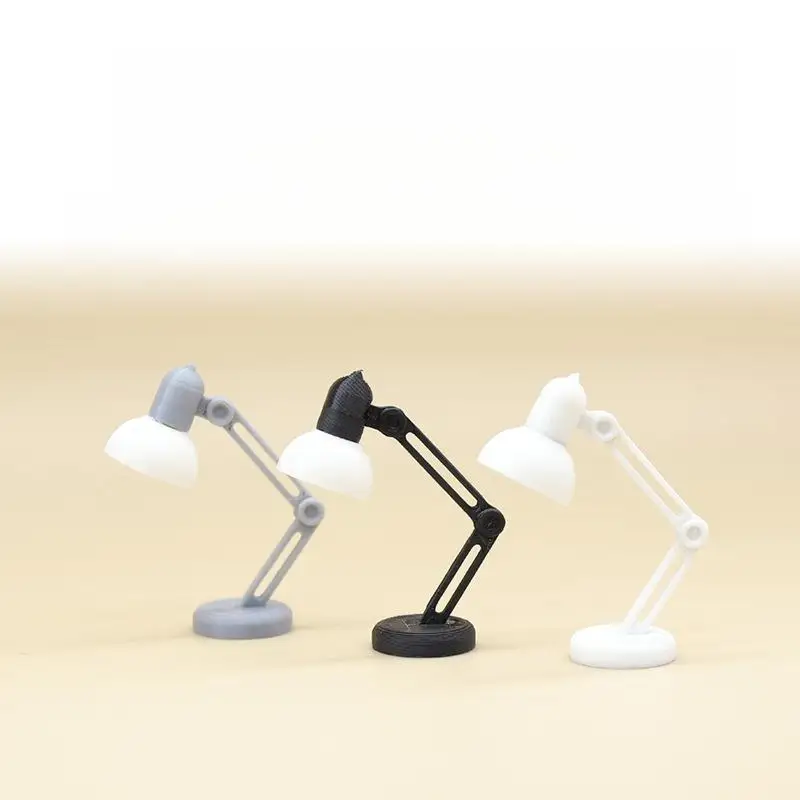 (BF06)1Pcs Doll Home Simulation Table Lamp Furniture Decoration Toy 1/12 Dollhouse Miniature Desk Lamp Bedside Lamp Model