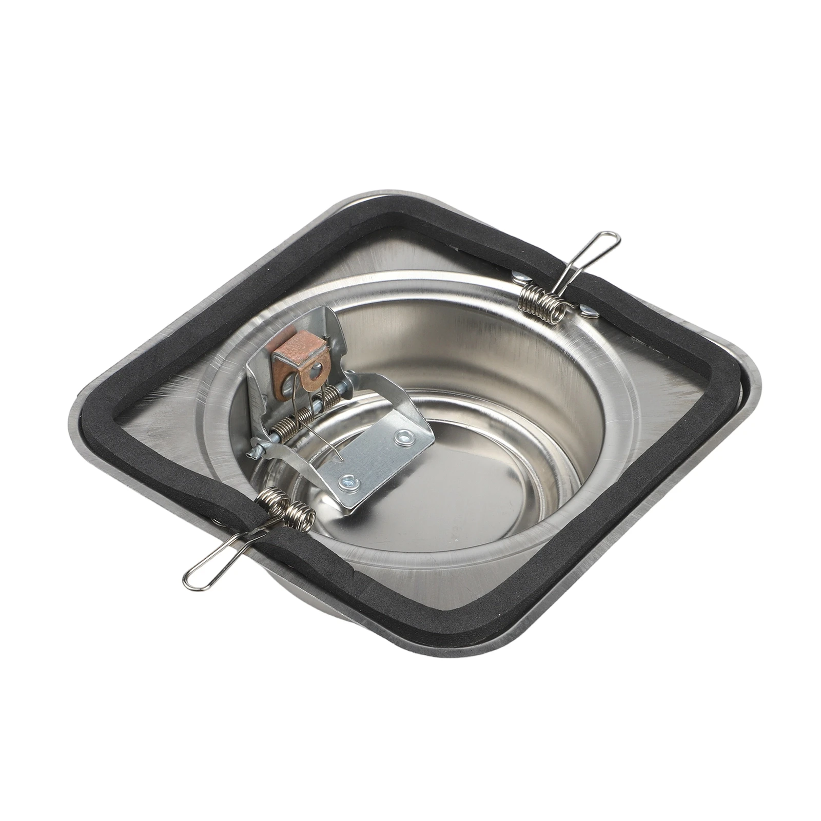 Stainless Steel Range Hood Backdraft Valve with Heat Resistant Housing and Automatic Closure for and Flame Protection