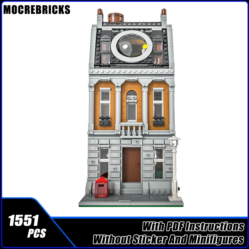 1551 Stuks Stad Straat Uitzicht Magicanen Verstoppen Modulaire Huis Moc Bouwstenen Architectuur Model Diy Kid 'S Bakstenen Speelgoed Kerstcadeaus