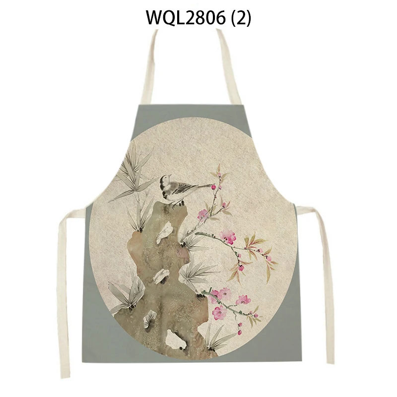 Butterfly Pattern Apron Creative Kitchen Apron Plant Women Apron Dinner Party Cooking Apron Adult Child Baking Accessories Apron