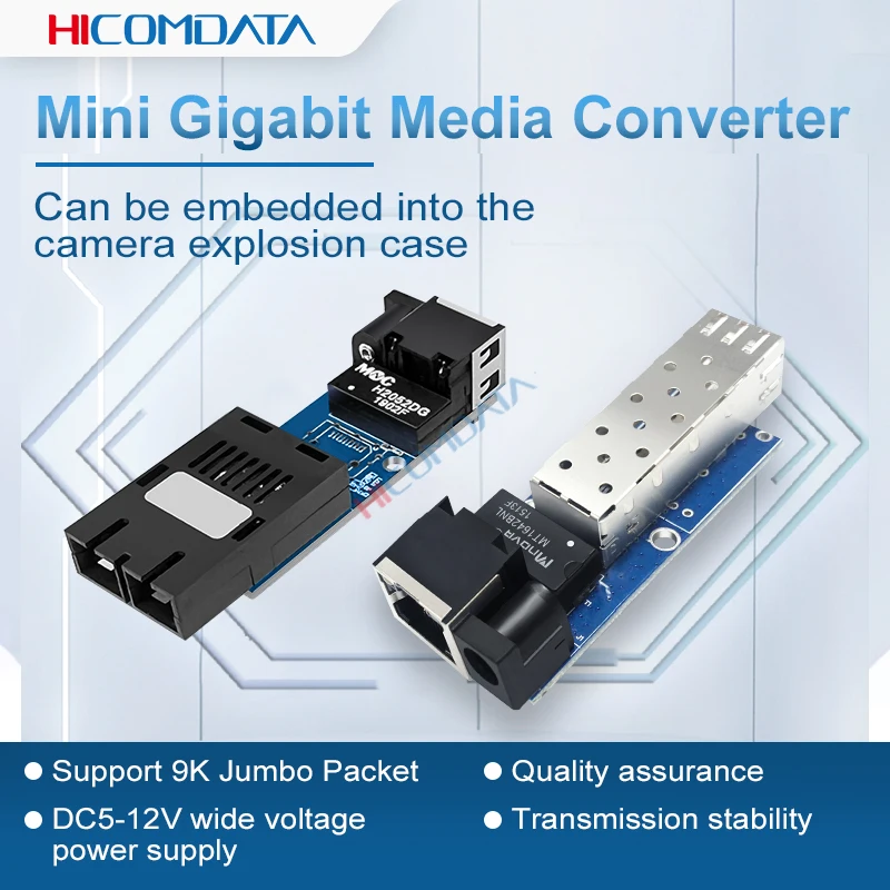 SM/MM Gigabit 1000M SFP SC Mini Ethernet Fiber Optic Transceiver Rj45 A/B Fiber Optic Media Converter 3km 20km fibra Switch