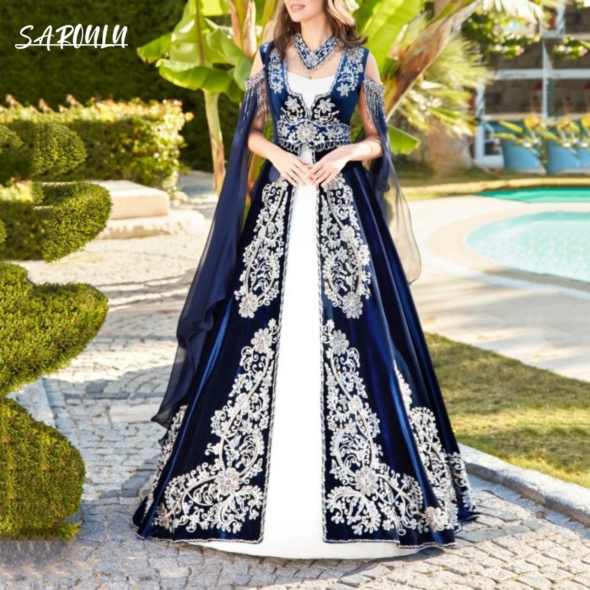 Formelles Kaftan-Sultan-Kleid zum Verkauf, arabisches traditionelles Abendkleid, Partykleid, luxuriös, فسات Precios ● Vestido De Gala, individuell