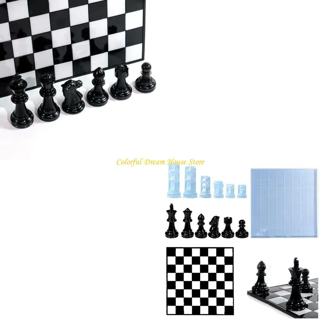 

Chess Sets Resin Silicone Molds Board Game Moulds Large Chess Piece Mold Set