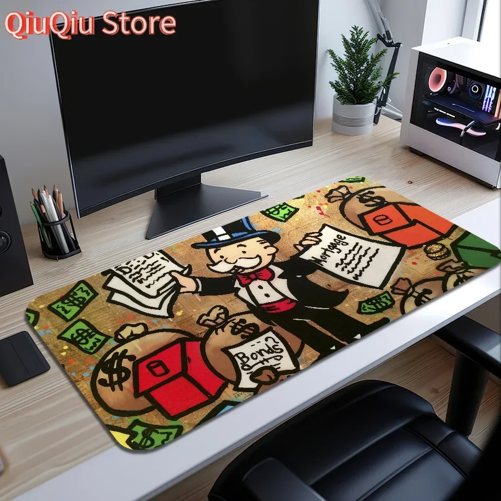 

A-Alec Monopoly Artist Коврик для мыши Большой настольный коврик Клавиатура Эргономичный офисный резиновый ПК Нескользящий противоскользящий домашний коврик на заказ Лучшая цена