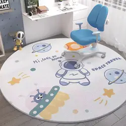 VIKAMA Round Carpet Children's Room Student Study Desk Desk Play Area Mat Reading Corner Reading Area Study Chair Mat