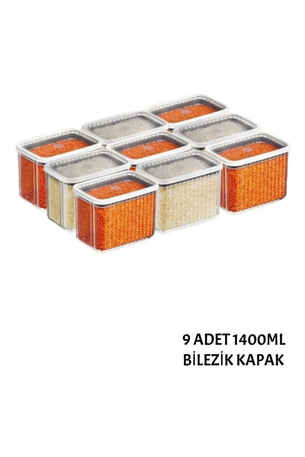 

DOLBOVI Vipahmet 9adt.2200 Ml bracelet cover rectangular storage container