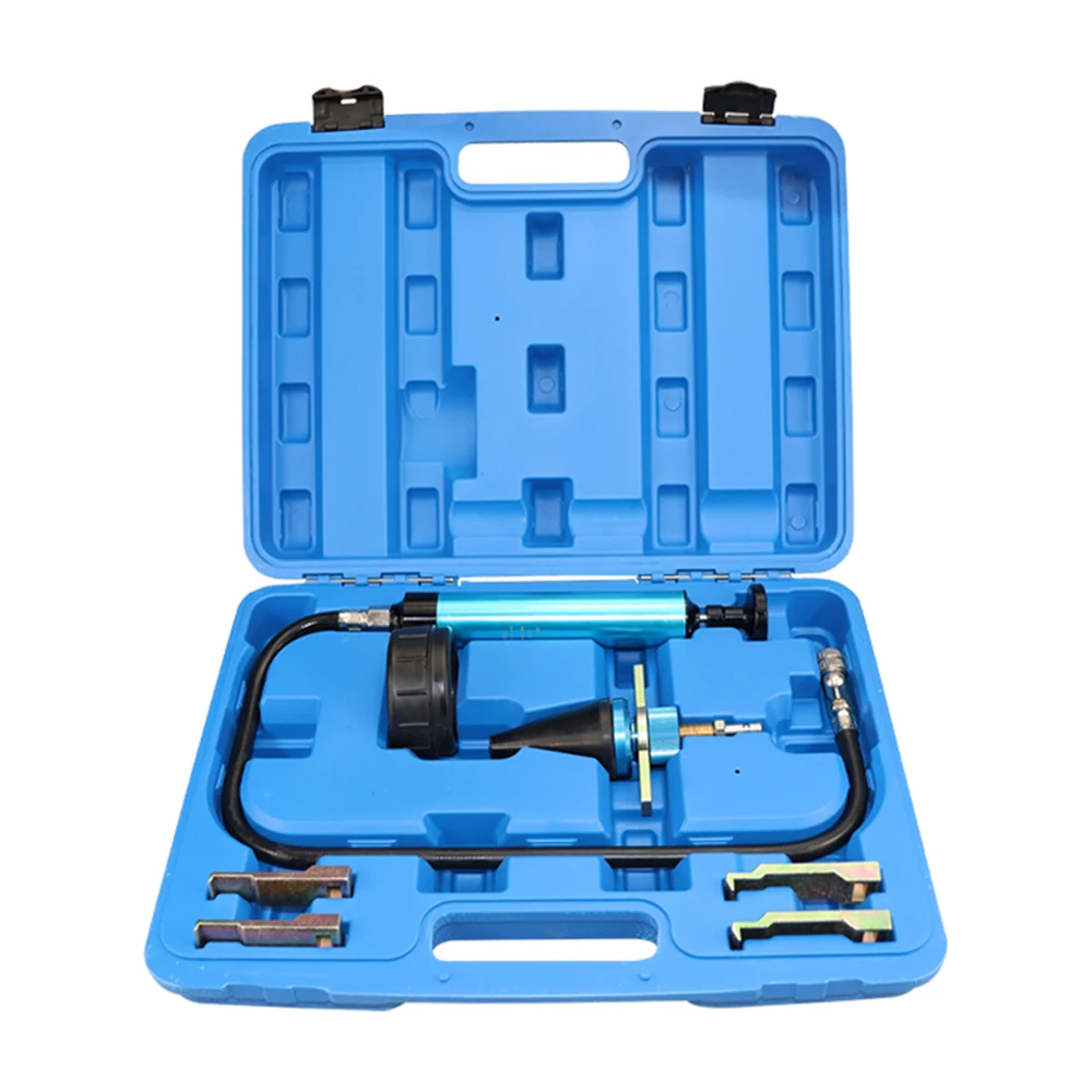 Radiator Pressure Test Kit with Hand Pump and Universal Adapter Universal Cooling System Pressure Tester Tool Kit 