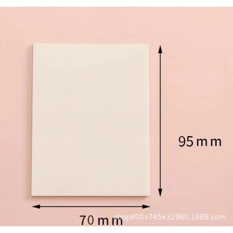 50sheets Transparent Waterproof Notes Student Memo Notepad Creative N-time Stickers Index Stickers for School Office Stationery