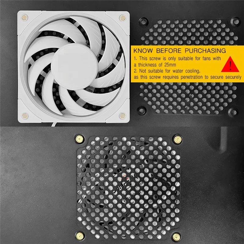 20Pcs 절묘한 나사 80Mm 90Mm 120Mm 140Mm 컴퓨터 PC 게이머 25Mm 두께 케이스 냉각 RGB 팬 DIY 부품 액세서리