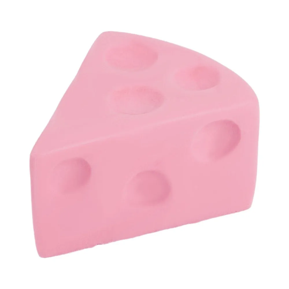 Sensory Triangle Cheese Squeezed Cube Super Soft Realistic Cheese Squishy Kneading Elastic Cheese Pinch Stress Relief