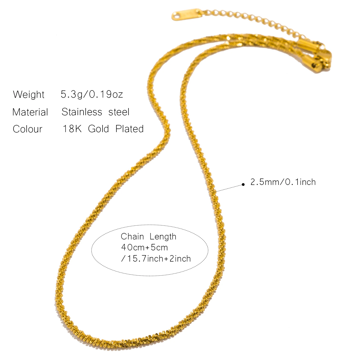 UHBINYCA Minimalist Style Sparkling Necklace for Women, Stainless Steel Starry Chain Waterproof Jewelry