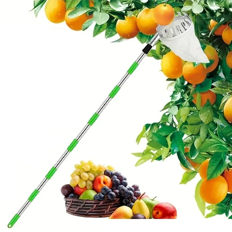 

A63X-Fruit Picking Tools, Metal Cherry Picking Tools, Fruit Picking Basket Heads, Garden Hardware Tools