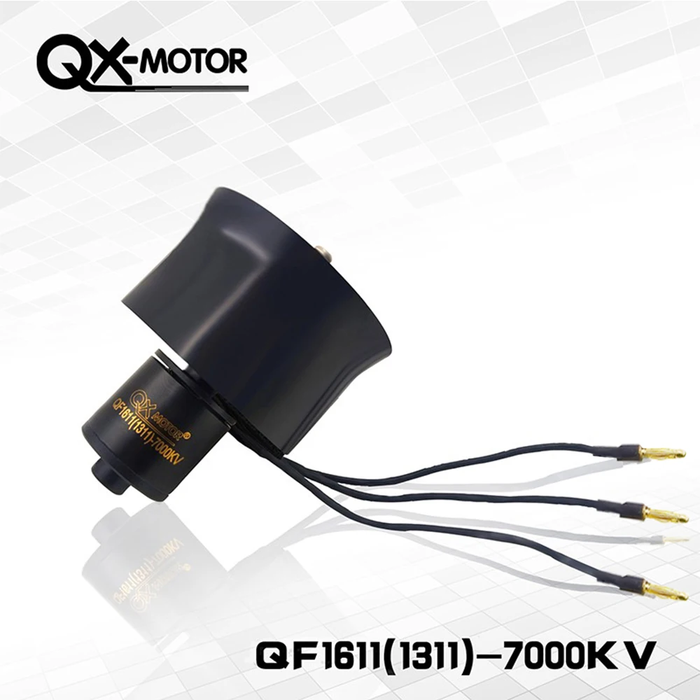 QX-Motor 30mm 6 Blades EDF Unit With Brushless Motor QF1611 7000KV 14000KV 6000KV 5000KV