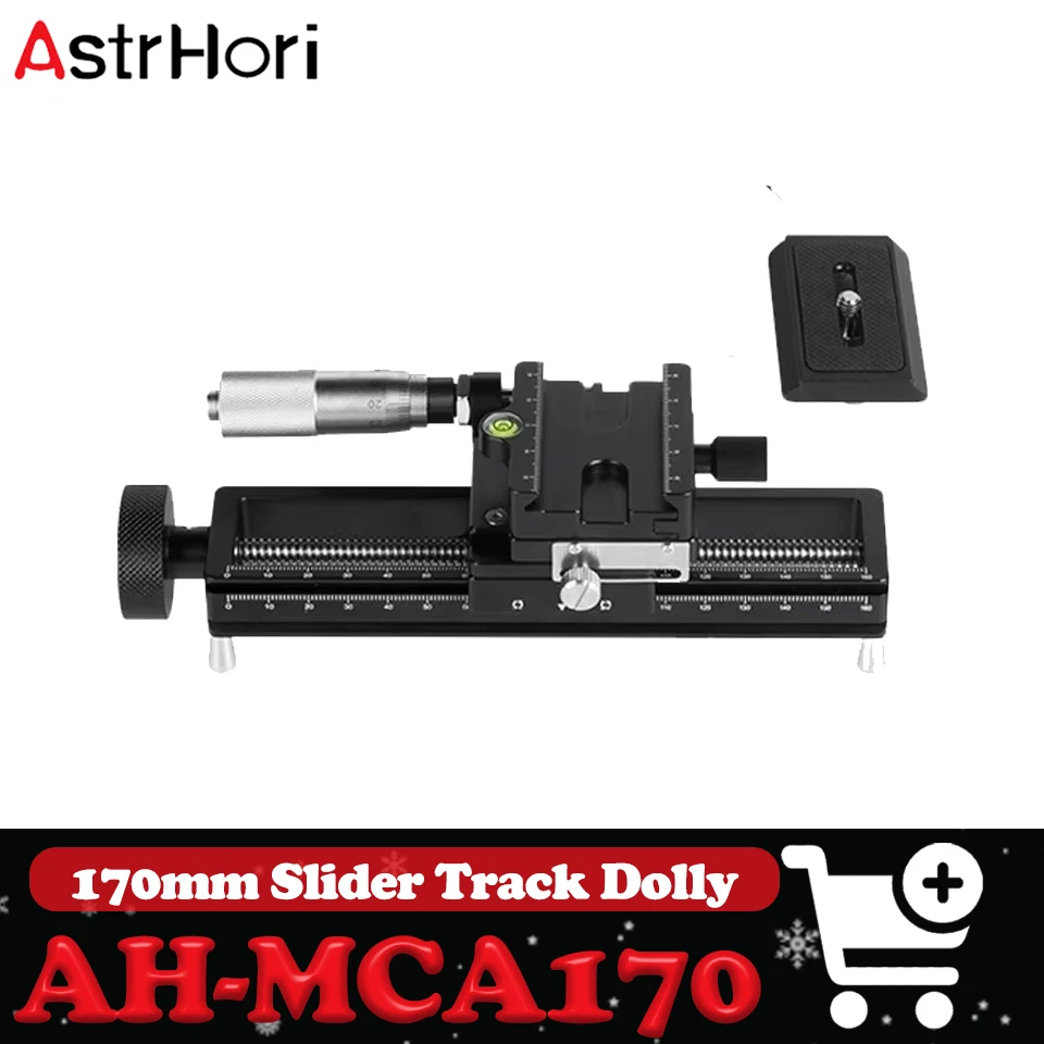 

AstrHori AH-MCA170 170 мм фотоаппараты макрофокусирующая направляющая слайдер Dolly Quick Release для макросъемки