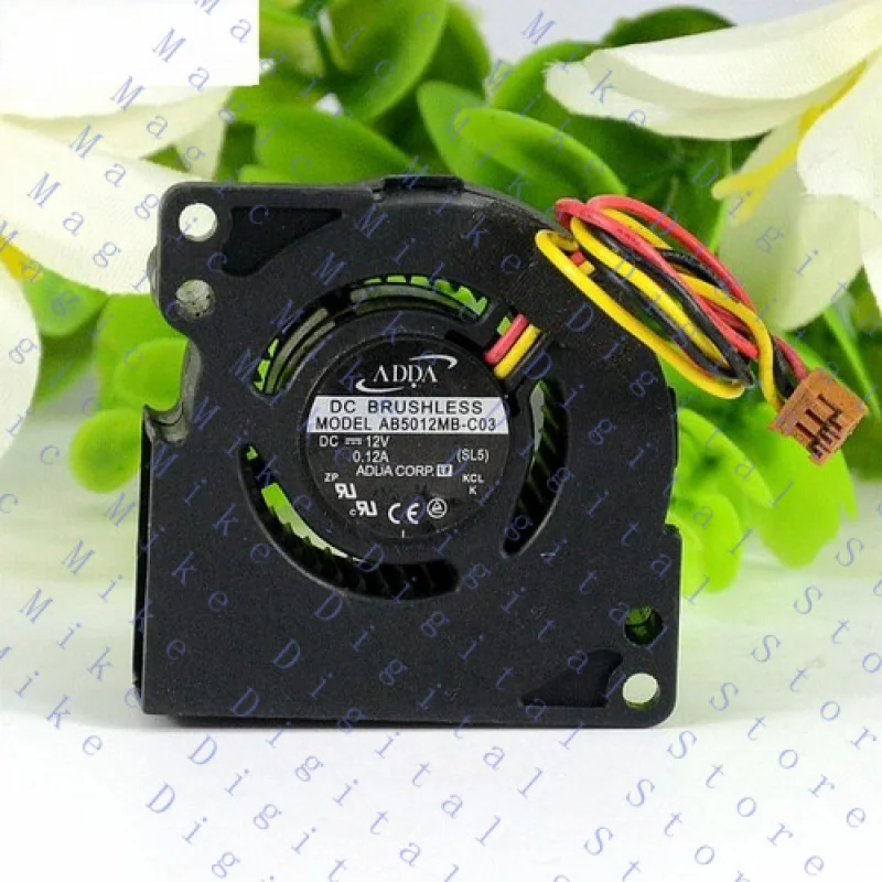 UU  for ADDA AB5012MB-C03 Server Blower Fan DC 12V 0.12A 50x50x20mm 3Pin 50mm cooler FAN