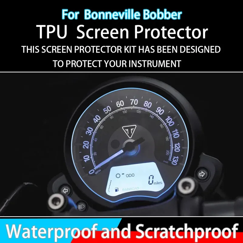 For Triumph Bonneville Bobber Dashboard Transparent Protective Film Screen Sticker Waterproof