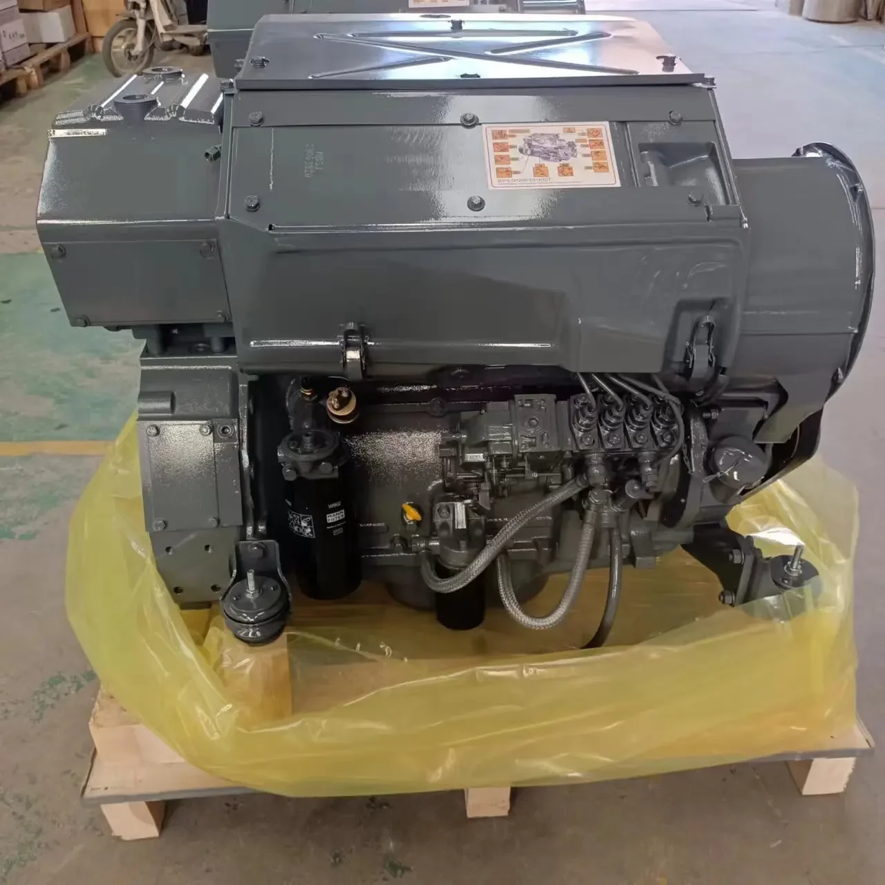 محرك ديزل بمضخة هيدروليكية BF4L914 لآلات البناء مع محرك كهربائي مبرد بالهواء بأربعة أسطوانات