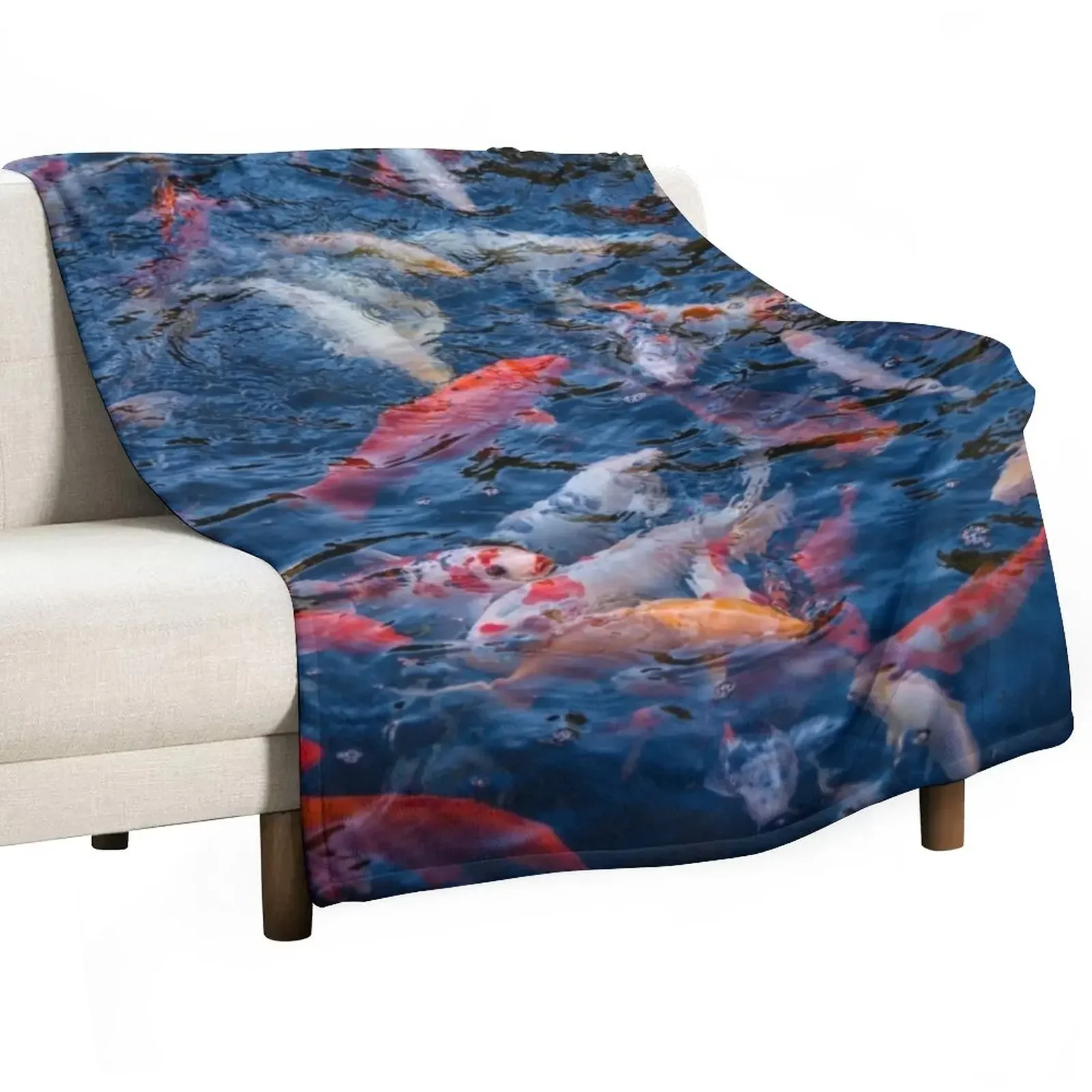 

Koi fest! Throw Blanket Hairys Bed Decorative Sofa for winter Blankets