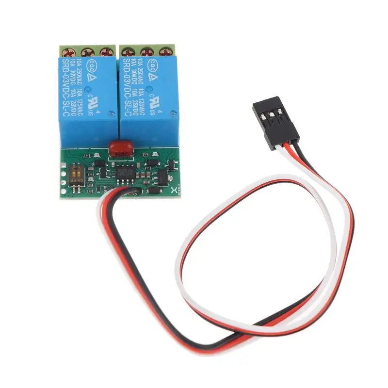 Precise 1Pcs 250V 10A Dual-channel Parallel Relay Electronic Switch For RC Models/Drones/Boats/Cars PWM Relay Module