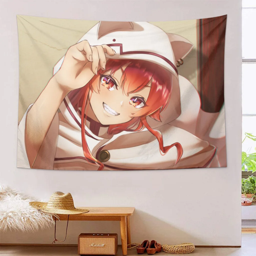 Mushoku-Tensei-Jobless-Reincarnation Tapestries  Anime Room Decoration Items Home Décor Bedroom Wall Decorating Cloth