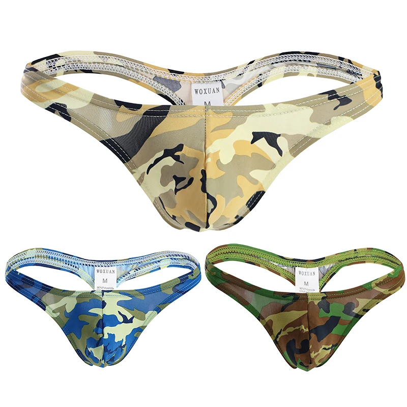

Мужские камуфляжные стринги: дышащие, эластичные, с низкой посадкой, молодежные, сексуальные, бесшовные, в стиле милитари, с эффектом пуш-ап, Т-образные трусы-джокстрепы
