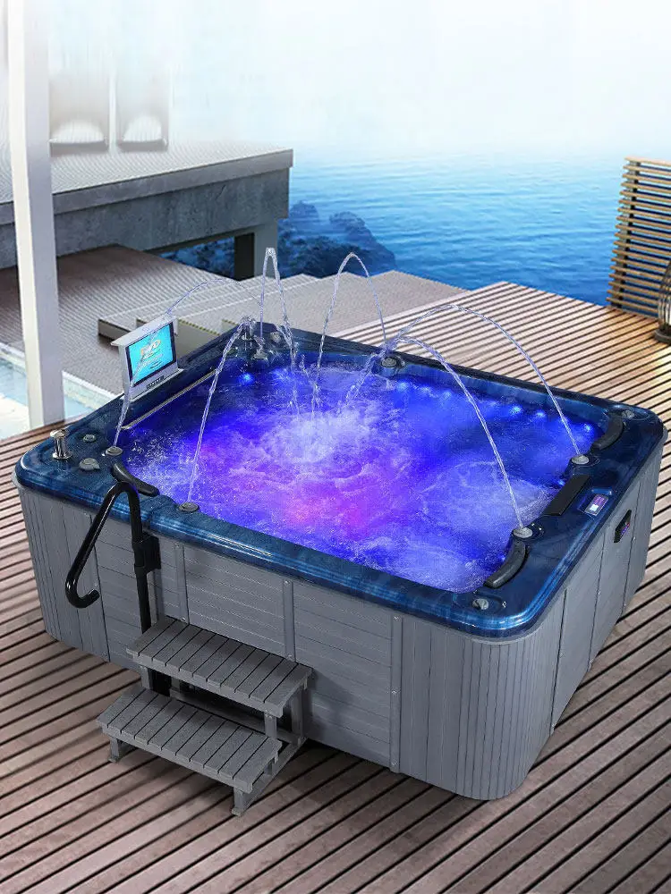 Bathtub, home spa, bathing pool, hot spring, constant temperature heated villa, outdoor swimming bath