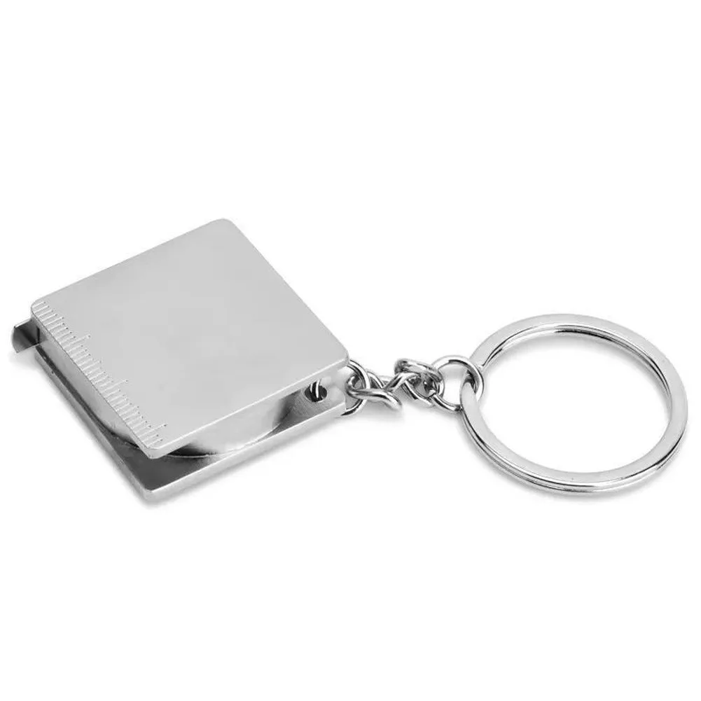 Compact 120 cm Tape Measure on Keychain Zinc Alloy Construction Dual Scale for Accurate Quick Measurements Anywhere